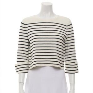 Maje women’s breton stripe cropped T, sz S